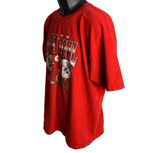 Vintage Y2K Rose Bowl Crewneck T Shirt XL Red Nebraska Huskers Miami Canes NCAA - Picture 4 of 8
